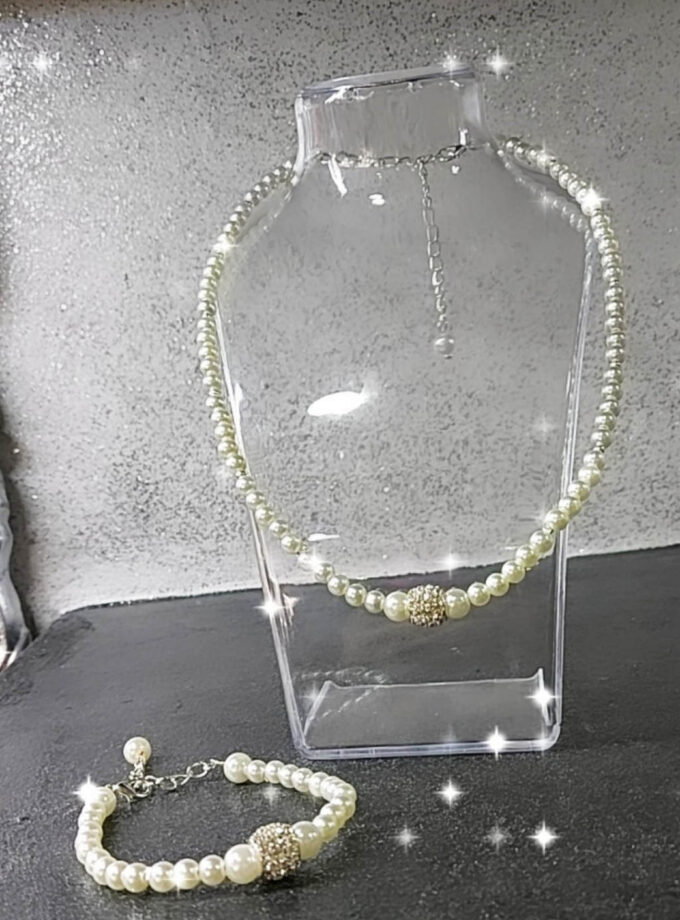 BRACCIALE GIRO PERLE REALIZZATO A MANO