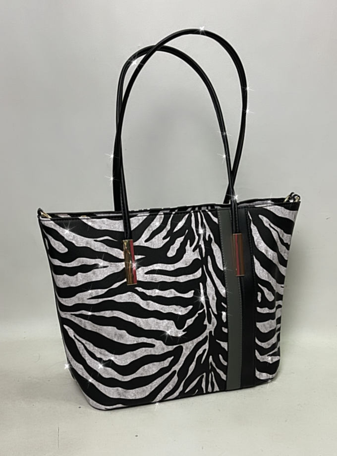 borsa fantasia animalier zebrata GRANDE