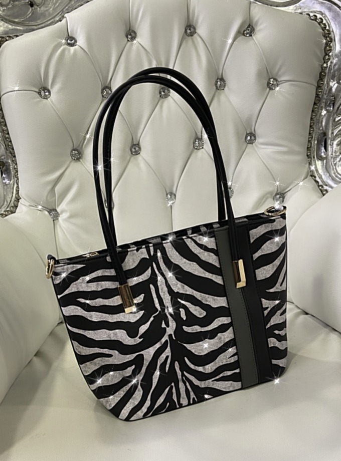 borsa fantasia animalier zebrata PICCOLA