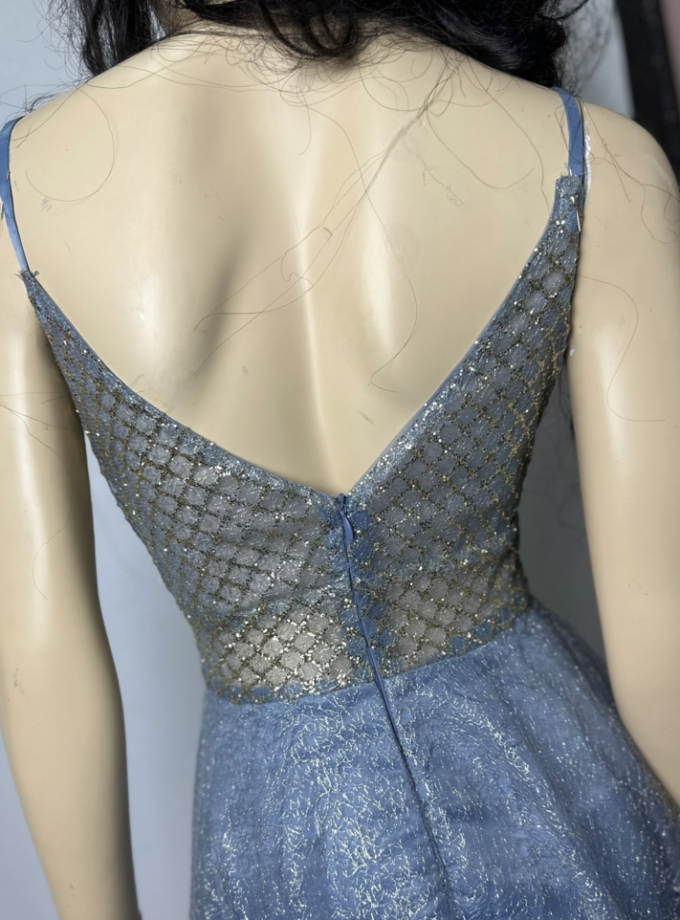 abito polvere lavorazione oro damasco