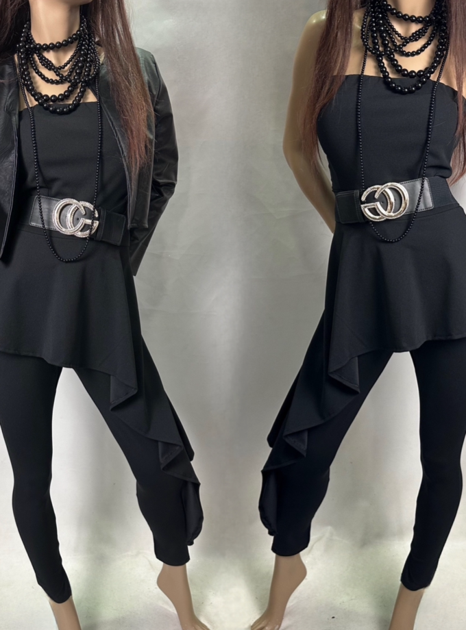 tuta nera volant lato