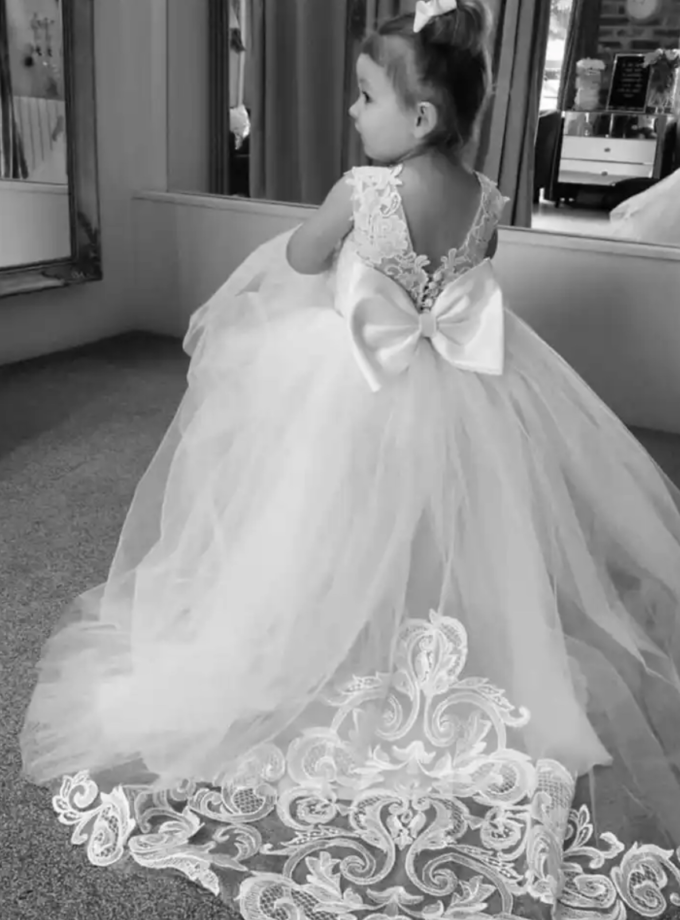 Abito rossella bianco scollatura v