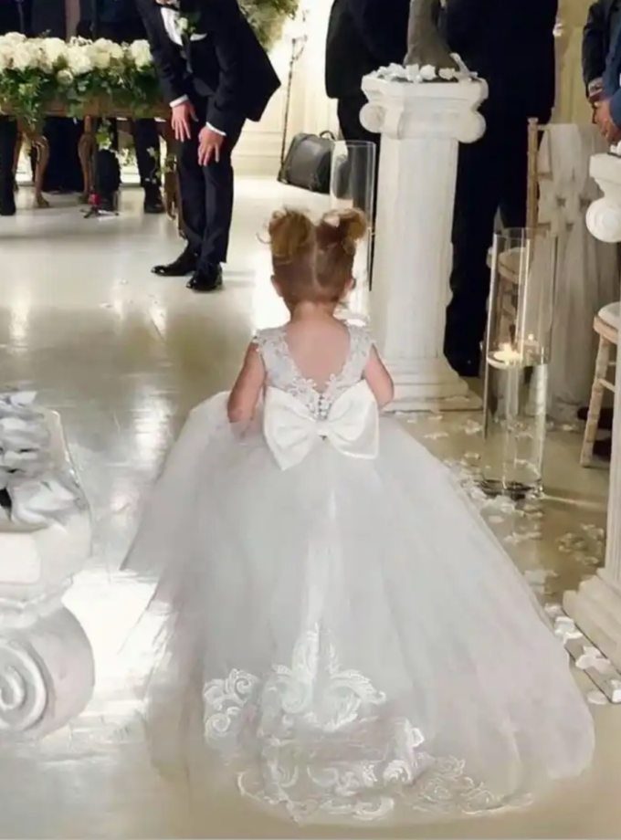 Abito rossella bianco scollatura v