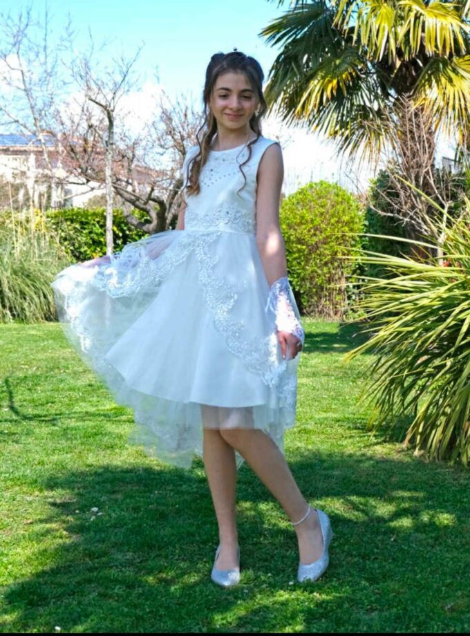 abito bambina kate bianco