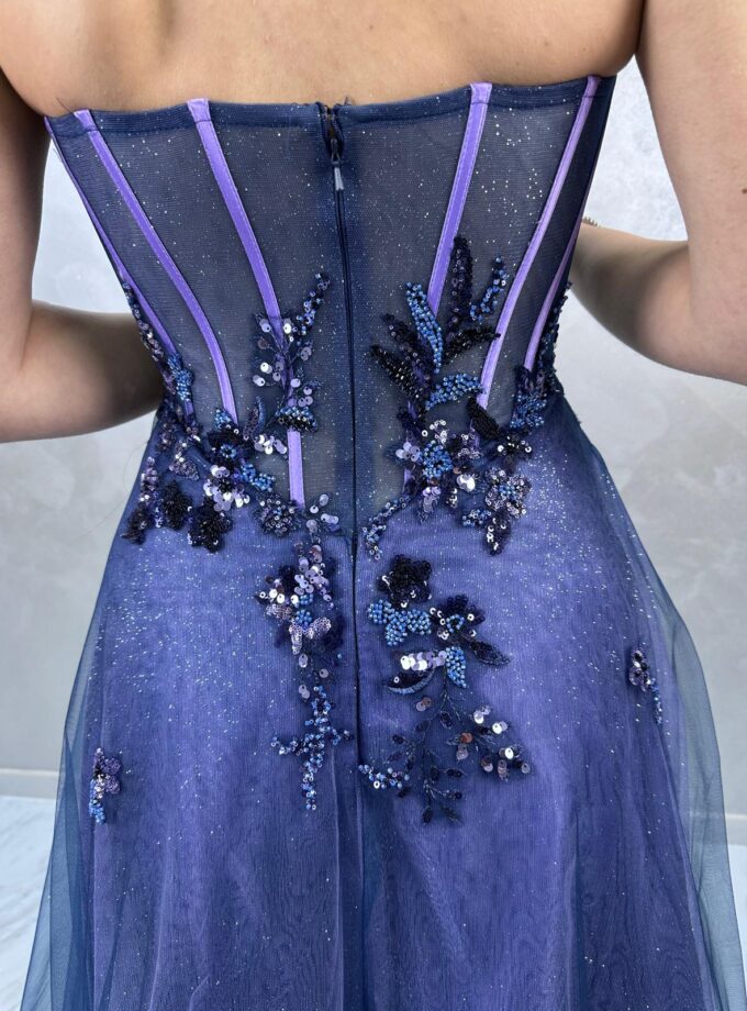 abito bambola sfumato blu glicine