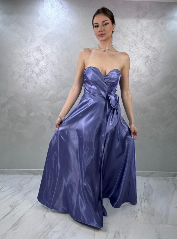 abito bambola raso in organza polvere