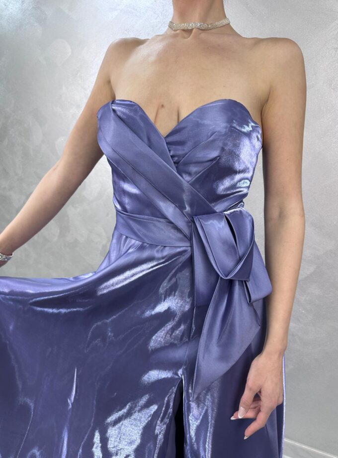 abito bambola raso in organza polvere