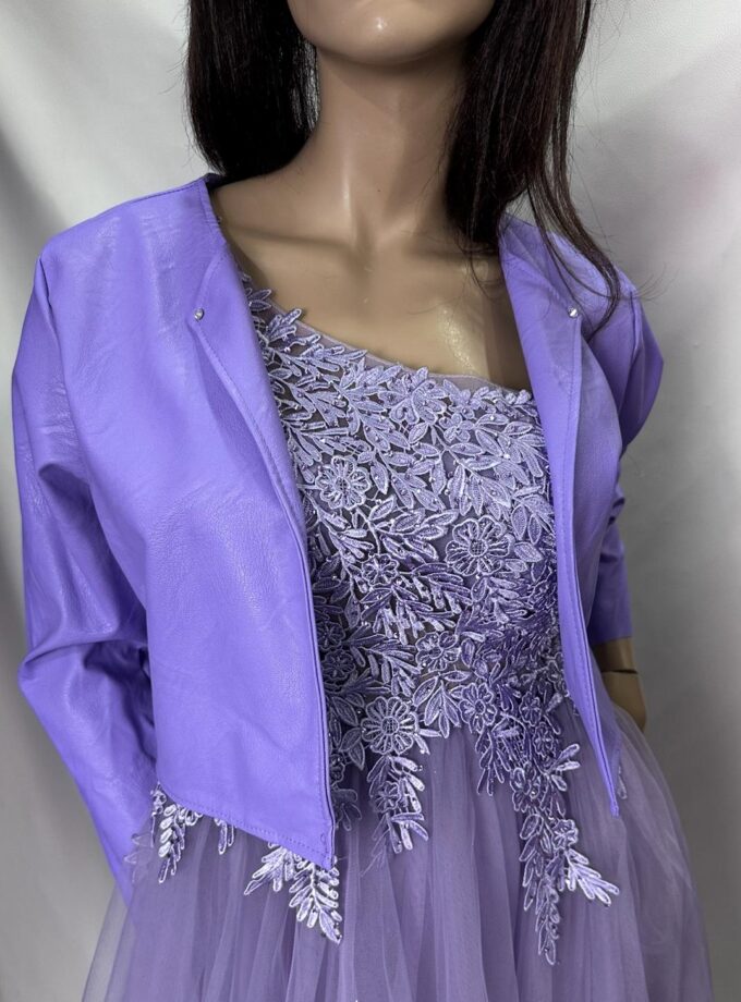 giacchino ecopelle glicine